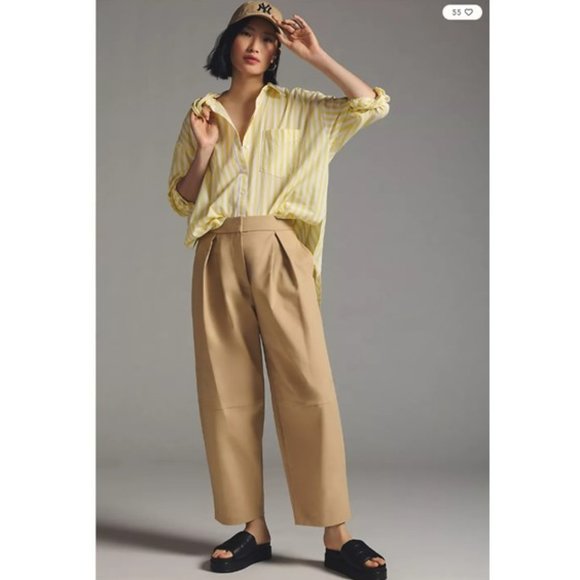Anthropologie • Tan Cropped Pants - Picture 1 of 7